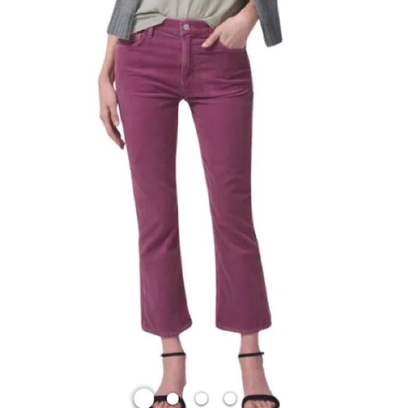 Citizens Of Humanity Pants - NWOT Citizens Of Humanity Isola Cropped Boot Corduroy In Posey Size 30